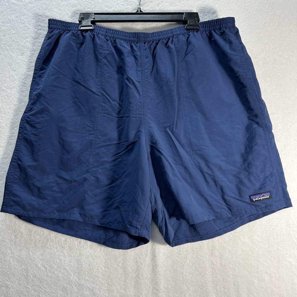 Patagonia Mens Size 2XL Blue Baggies Drawstring Shorts (M9)